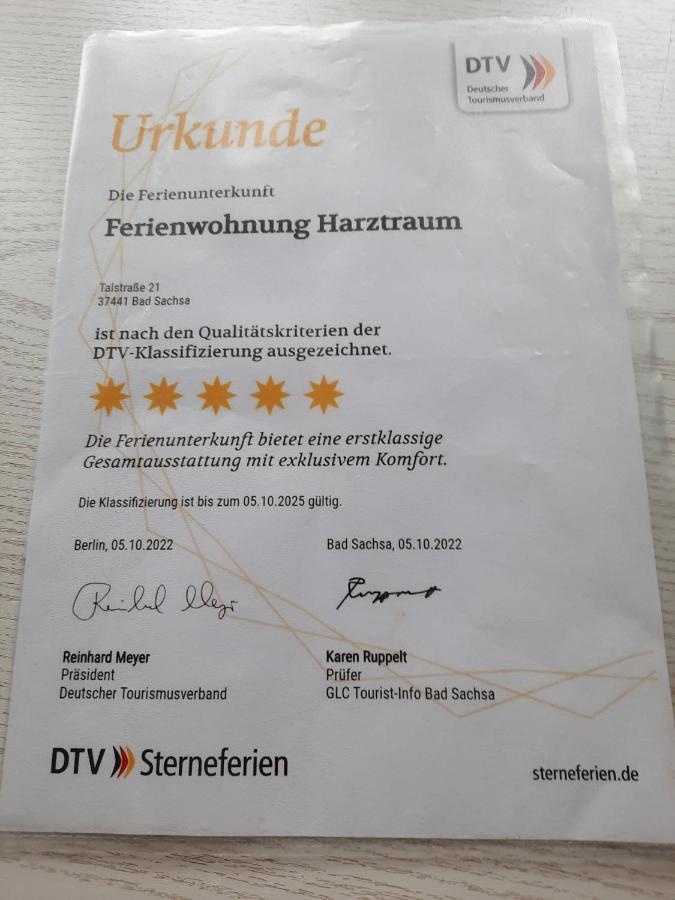 Ferienwohnung Harztraum Бад Захса Екстериор снимка